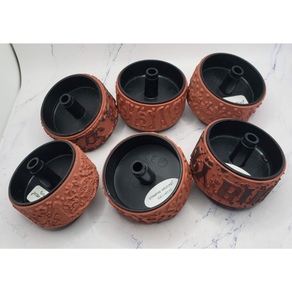 Stampin Up Roller Stampin Around Stamp Lot of 6 Rubber Stamping Wheels - Picture 1 of 16